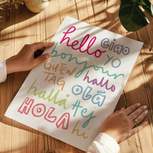 Hello Brights print