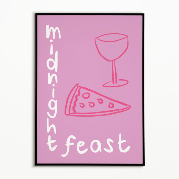 Midnight Feast Light Pink print