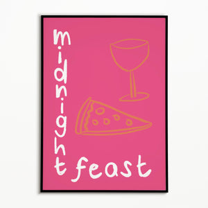 Midnight Feast Pink print