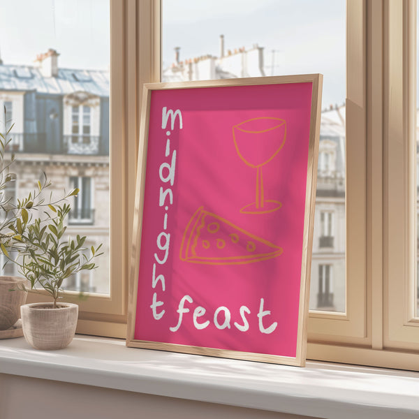 Midnight Feast Pink print