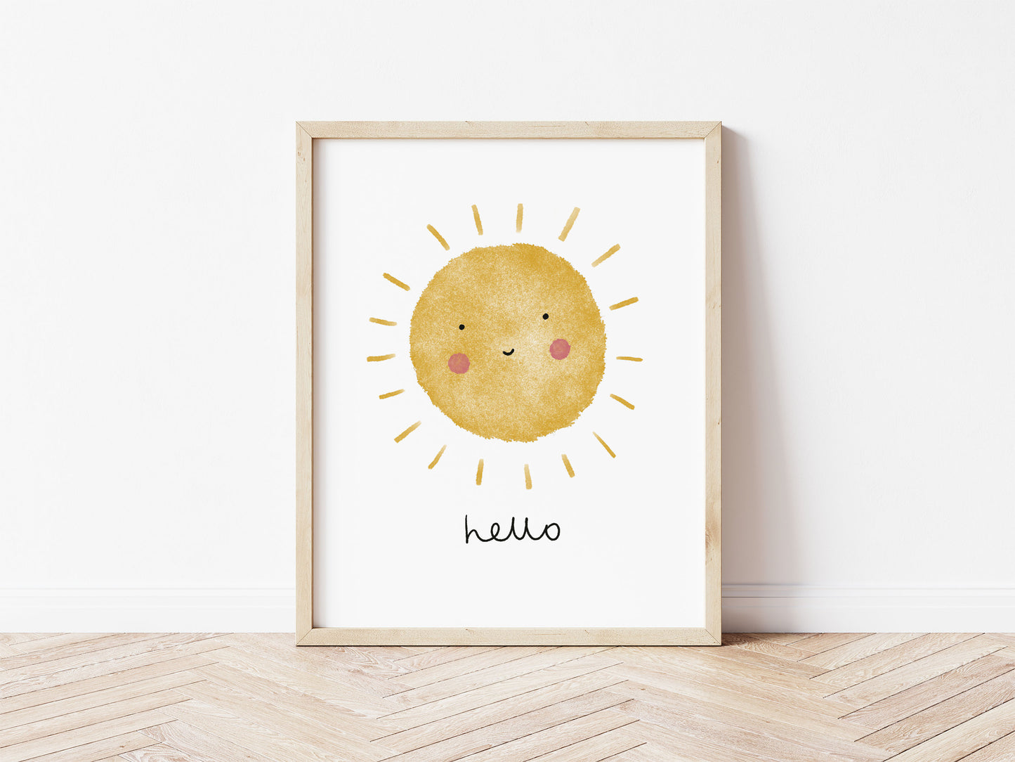 Happy Sun Print - Hello