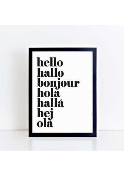 hello hallo Print